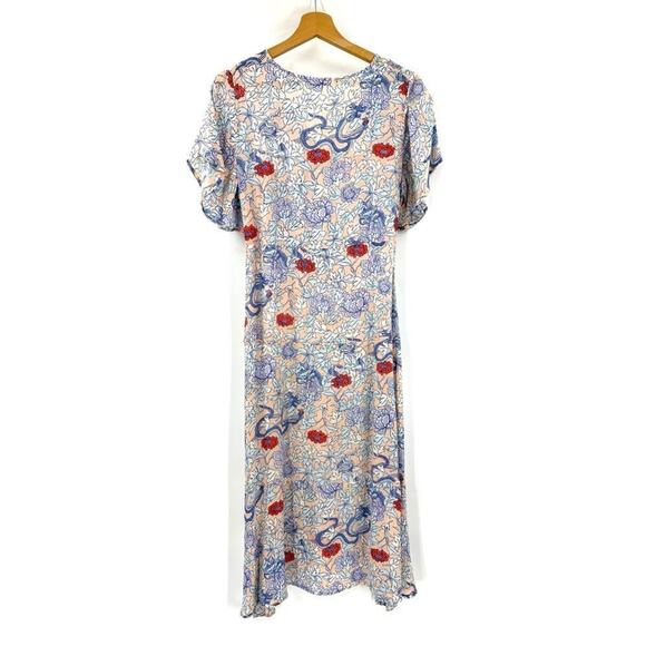 Roller Rabbit Issa Floral Midi Dress Sz S - Picture 4 of 9